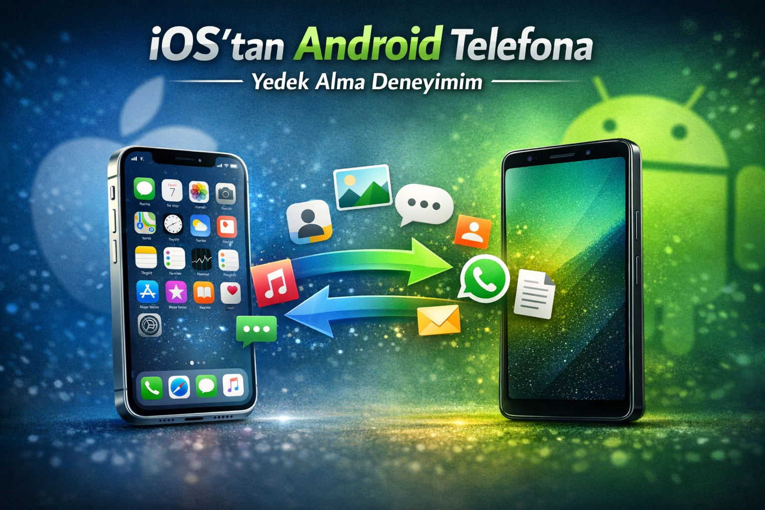 İos dan Andorid Telefona Yedek Alma